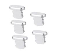 HONMEET 5Pcs Charging Port Plugs for Silver Anti-dust Stopper Flexible and Sturdy Phone Dust Covers Easy to Install and Remove Protects Charging Ports From Dirt and Debris