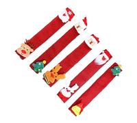 HONMEET 5pcs Christmas Handle Covers for Fridge and Oven Festive Decor for Kitchen Appliances Adds Holiday Cheer to Your Home Elegant Design Attractive Colors for Family and Friends