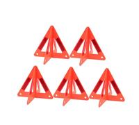 HONMEET 5pcs Foldable Car Triangle Warning Signs Reflective Emergency Roadside Safety Triangles High Visibility for Night Driving and Vehicle Breakdown Safety
