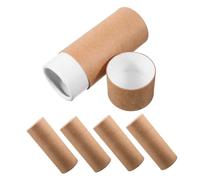 HONMEET 5pcs Kraft Paper Cylindrical Paper Boxes 20ml Cardboard Tubes for Essential Oil Storage Aromatherapy Packaging Containers with Lid Suitable for DIY Crafts and Outdoor Use
