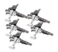 HONMEET 5pcs Magnetic Nail Holder Set Alloy Butterfly Nail Stand for Painting and Display with High-strength Magnet for Manicure Practice Salon Supplies