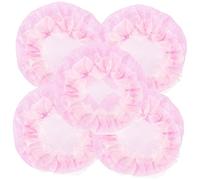 HONMEET 5pcs Pink Invisible Hair Bun Nets Set for Women for Ballet and Dancing Soft and Comfortable Hair Accessories