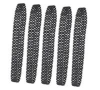 HONMEET 5pcs Rubber Tank Tracks Replacement for Rc Robot Tank Model DIY Build Your Own Robot Track Wheels and Stable Parts