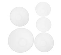HONMEET 5Pcs Silicone Mixing Bowls Set for Face Masks and Seasonings Ergonomic Non-slip Grip Smooth Easy-clean Surface Versatile DIY Facial Beauty and Kitchen Use White Small Medium Large