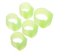 HONMEET 5pcs Silicone Nail Covers Guitar Finger Picks with Comfortable Fit and Fingertip Protection Caps for Pipa Playing and Stage Performances, Reducing Skin Irritation and Adults