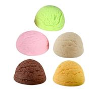 HONMEET 5pcs Simulation Ice Cream Balls Display Props Pvc Ice Cream Scoops for Party Layout and Bar Accessories