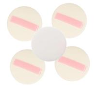 HONMEET 5pcs Soft Velour Powder Puff for Body and Face Makeup Gentle Cosmetic Applicator for Loose Powder for Delicate Skin and Precise Application