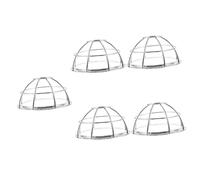 HONMEET 5pcs Stainless Steel Fire Sprinkler Guard Cover with Cage Design for Reliable Protection Easy Installation Suitable for Basements Garages Hotels and Restaurants