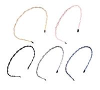 HONMEET 5pcs Wavy Headbands for Women Simple Hair Hoops and Grey for Daily Use and Photography for All Occasions