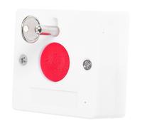 HONMEET 5pcs Wireless Emergency Alarm Button for Elderly with Key Lock Manual Call Panel, Plastic 86-type Wall Mount, Suitable for Bedrooms and Living Rooms, Accessible Placement