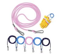 HONMEET 6 Pcs Lost Glove Straps Lanyard String for Comfortable Mitten Clips Navy Pink Easy Installation for Boys