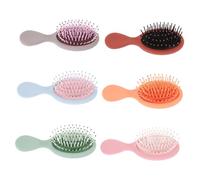 HONMEET 6 Pcs Mini Small Air Bag Comb Detangling Hair Brush Dry Wet Hair Comb Hair Brush for Thick Hair Comb for Hair Small Pocket Brush Mini Wet Hair Brush Travel Hair Brush Hairbrush Abs