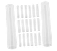 HONMEET 60pcs Clear Pencil Caps Plastic Pencil Tip Protector Covers Transparent Extenders for Artists Students School Supplies Maximize Usage Safe and Easy to Use