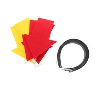 HONMEET 6pcs Arrow Headband for Cosplay Birthday Party Unique Red and Yellow Arrow Hair Hoop Fashionable Hair Decorating Prop Eye-catching Birthday Accessory for Adults