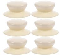 HONMEET 6pcs Beige Pot Lid Knob Replacement for Soup Pot Lids Universal Fit