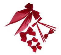 HONMEET 6pcs Bow Hair Clips Durable Hair Barrettes for Women Smooth Satin Tails for Any Occasion and Easy to Use