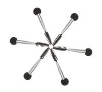 HONMEET 6pcs Dual-ended Makeup Sponge Applicator Eyebrow Brush Mascara Wand for Face Eye Shadow