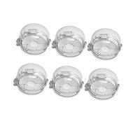 HONMEET 6pcs Gas Stove Knob Covers Child Safety Guard Heat-Resistant Plastic Oven Childproof Knob Cover for Gas Cooker Switch Protection Multi-Scene Use Appliance Protectors