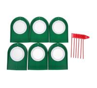 HONMEET 6pcs Golf Putting Cup with Flags Aid for Indoor Outdoor Practice Compact Golf Hole Cups to Boost Putting Accuracy and Stroke Skills for Beginners and Advanced Players