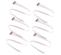 HONMEET 6pcs Hair Tinsel Extensions for Women Glitter Fairy Hair Tinsel Kit Easy Diy Styling for Parties Christmas Halloween Cosplay Versatile and Restylable