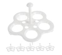 HONMEET 6pcs High-temperature Resistant Steamer Rack Steaming Stand for Boiling Vegetables and Seafood Compact Design for Efficient Pot Space Saving