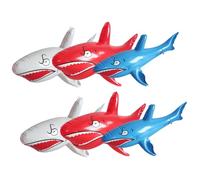 HONMEET 6Pcs Inflatable Shark for PVC Material Floating Water Games for Outdoor Pool Party Beach Fun Summer Sea Animal Play Favor
