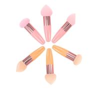 HONMEET 6pcs Makeup Sponge Ultra Soft Makeup Foundation Applicator Sponges with Handles for Powder and Liquid Cosmetics Reusable Puff for Sensitive Skin