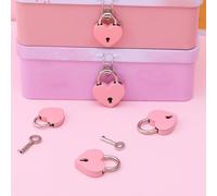 HONMEET 6pcs Mini Heart Shaped Metal Padlocks with Keys Small Locks for Jewelry Boxes Diaries Handbags Suitcases Lockers for and Love Ceremonies