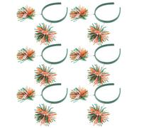 HONMEET 6pcs Multi-colored Knitted Pom Pom Headbands Soft Hair Decoration for Themed Parties Halloween Costume Fairy Tale Headpieces for Stage Shows and Holiday Celebrations