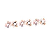 HONMEET 6pcs Plush Hairball Hair Ties for Boys and Girls Adorable Ponytail Holders Bands Cute Hair Accessories for Girls Random Colors