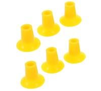 HONMEET 6pcs Pneumatic Valve Lapping Tool Suction Plates Kit for Automotive Engine Valve Grinding Small Yellow Suction Cups for Professional and Maintenance