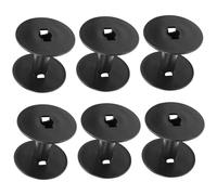HONMEET 6pcs Professional Wear-Resistant Plastic Bobbins for Sewing Machines Replaceable Empty Spools Portable Thread Storage for Embroidery and Craft Projects