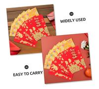 HONMEET 72pcs Vietnamese Chinese New Year Red Packet Vietnamese Li Xi Asian Spring Festival Packets Asian New Year Red Envelopes Lunar Envelopes Yellow Paper