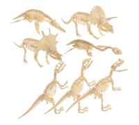 HONMEET 7Pcs DIY Dinosaur Skeleton Assembly for Educational Animal Fossil Model Boys Birthday Interactive Archaeology Kit