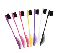 HONMEET 7pcs Dual-ended Eyebrow Brush and Comb for Hair Dyeing Eyelash Grooming and Brow Shaping Smooth Application for Neat Natural-looking Eyebrows and Hairline Styling