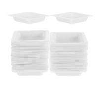 HONMEET 80pcs Plastic Weighing Boats for Powder and Liquid Measurement, Lightweight Laboratory Scale Trays with Easy Cleaning, Versatile Use for Scientific Research and Clinical Laboratory