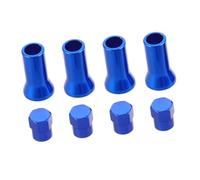 HONMEET 8pcs Aluminum Alloy Tire Valve Caps Stem Covers Weather-resistant Car Motorcycle Bicycle Truck Valve Covers Easy Installation