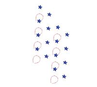 HONMEET 8pcs Boho Style Headwear Star Hair Accessory for Women Pentagram Hair Hoop