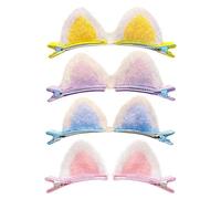 HONMEET 8pcs Cat Ears Hairpin Animals Ear Hair Clip Animal Barrettes for Girls Kids Tiara Girls Hair Barrettes Hair Accessories for Kids Cosplay Prop Plush The Side Props Child