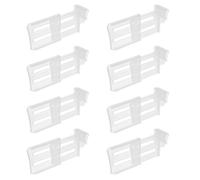 HONMEET 8pcs Fridge Organiser Refrigerator Partition Plate Easy to Install and Move Maximize Space Use