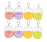HONMEET 8pcs Makeup Egg Container Set Travel-Friendly Cosmetic Holder Dustproof Design Portable Beauty Sponge Organizer for Makeup Lovers