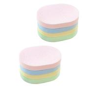 HONMEET 8pcs Makeup Sponges for Foundation Facial Cleansing Pads Soft Skin-friendly Makeup Removal Exfoliating Sponges Travel Random Colors