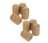 HONMEET 8pcs Miniature Faux Small Straw Hay Stacks 2x2x3cm Cylinder Haystack Models for Dollhouse Furniture Farm Accessories DIY Fairy Garden Craft Decorations