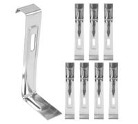 HONMEET 8pcs Non-Slip Roof Tile Clips Made of Stainless Steel Snow Retention Function, Sturdy Fixed Clip for Secure Tile Installation and Roof Clamp Support in Home Improvement