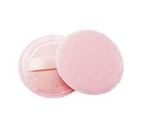 HONMEET 8pcs Round Powder Puff Fluffy Makeup Blending with Ribbon for Loose Powder Foundation Blush Pink for Home Salon Travel Use