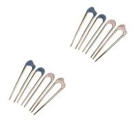 HONMEET 8pcs u Shape Hairpins for Women Spiral Hair Pins Hair Bun Holder for Braids