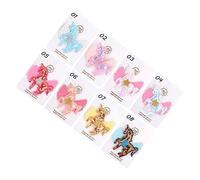 HONMEET 8pcs Unicorn Hair Clips for Boy Girl Glitter Cloth Hair Ornaments Stylish Rainbow Design for Girls and Toddlers Easy to Clip and Hold