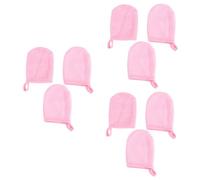 HONMEET 9pcs Facial Cleaning Gloves Soft Makeup Removal Puff Face Wash Lint Pads for Powder Gloves
