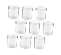 HONMEET 9Pcs Insect Observation Cups with Magnifying Lids Portable Critter Boxes for Outdoor Exploration and Measurement Transparent Storage Containers