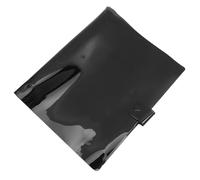 HONMEET A4 Black PVC Binder Cover with 4 Holes, Refillable Loose Leaf Notebook Organizer for Personal Planning and Office Use